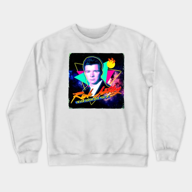 Rick Astley Never Gonna Give You Up Crewneck Sweatshirt by Vamp Pattern
